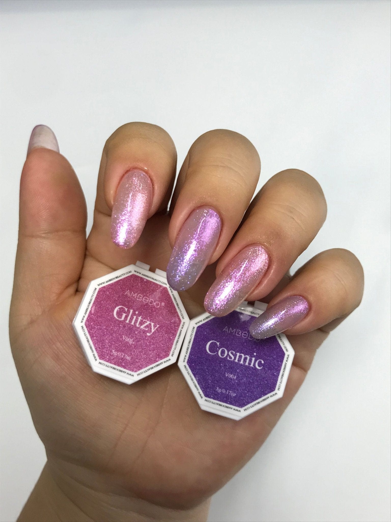 DIY Gel Capsule Refills: Mystic Shimmer (Sparkle/Noir/Cat-Eye) - Ambedobeauty