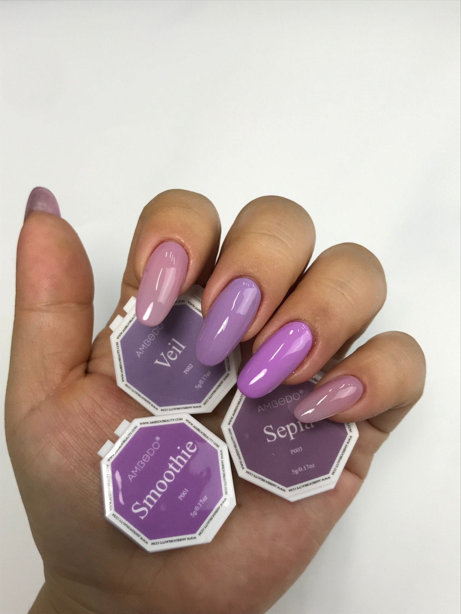 Ambedobeauty DIY Gel Capsule Refills: Sugar Blossom (Pink/Purple)