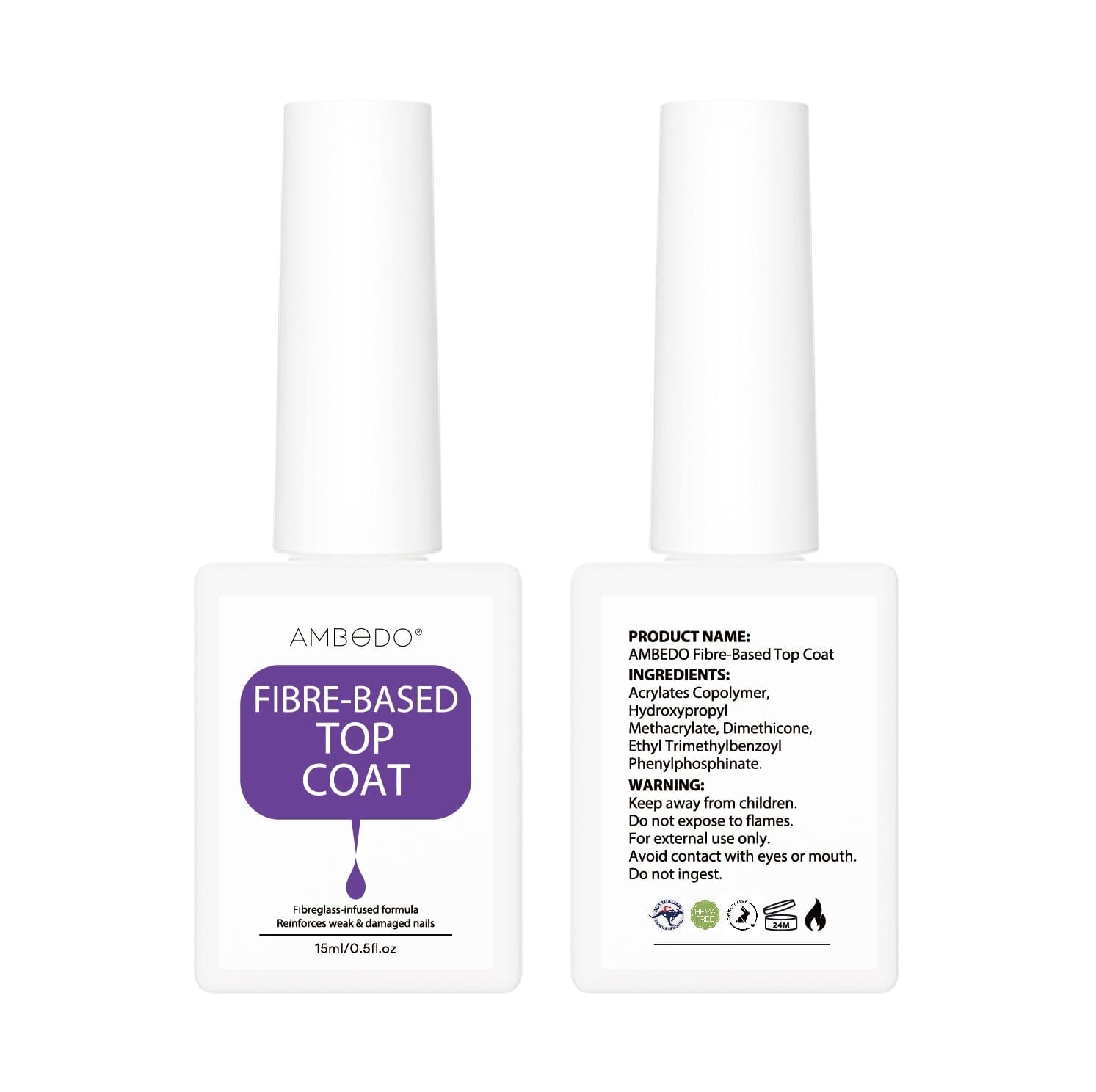 Ambedobeauty Nail Care Fibreglass-Infused Top Coat