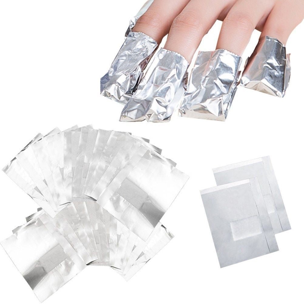 GIFT Foil Nail Gel Remover Wraps - 100pcs - Ambedobeauty