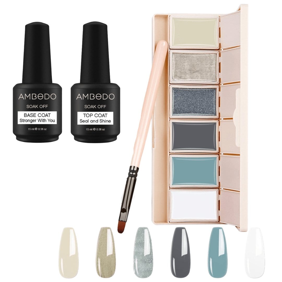 Ambedobeauty Nail Polishes Bleu / Signature 6-Pan Nail Lover's Kit