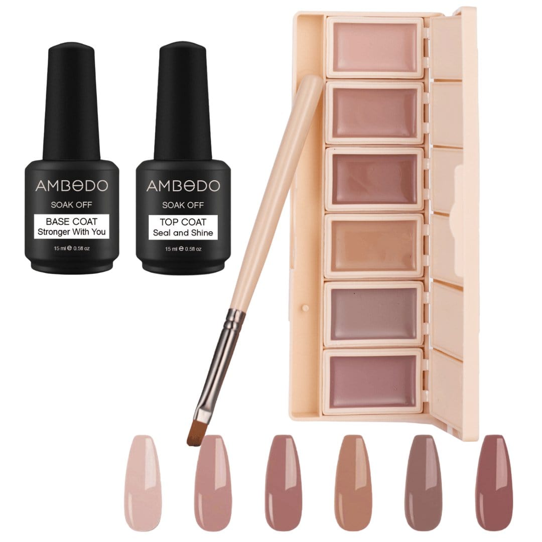 Ambedobeauty Nail Polishes Mauve / Signature 6-Pan Nail Lover's Kit