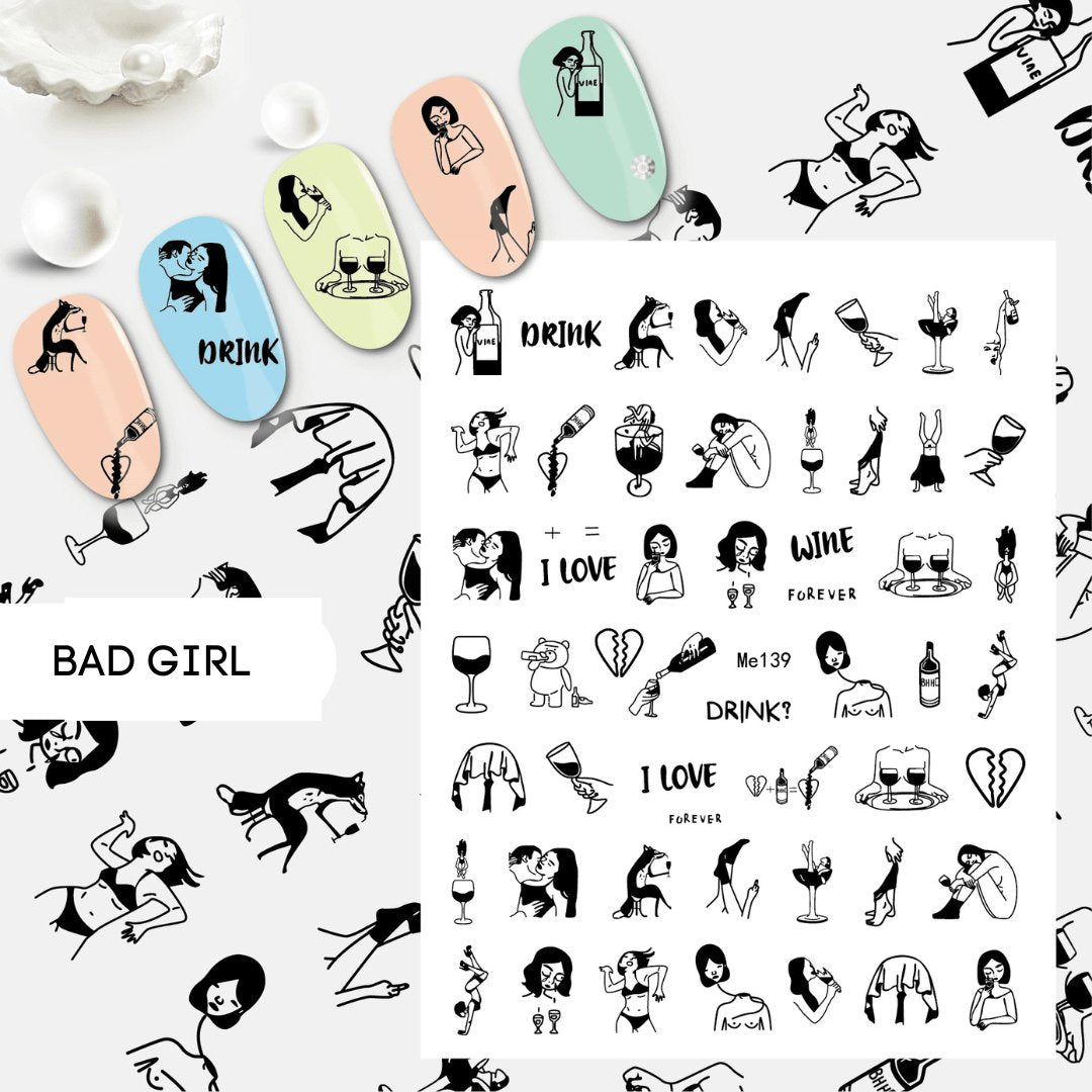 Nail Art Stickers - Ambedobeauty