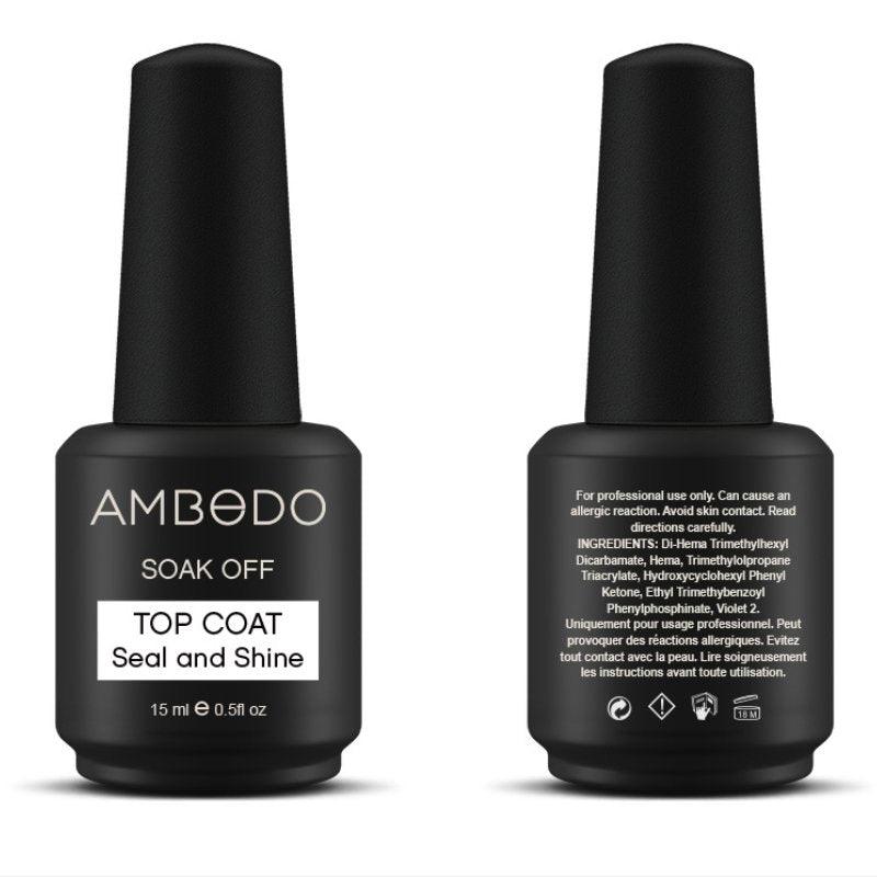 Soak Off Seal And Shine Top Coat - 15ml - Ambedobeauty